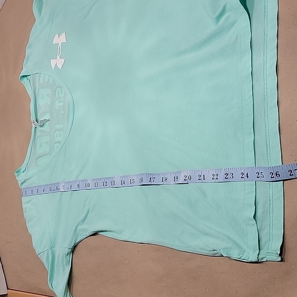 Under Armour Heat Gear Long Sleeve Shirt with Front and Back Logo, EUC - Picture 8 of 10